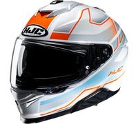 Des casques HJC Iorix argent/orange I71IORMC27