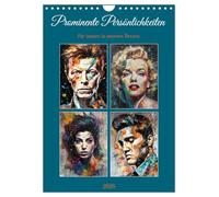 Des célébrités à jamais dans nos cœurs, Version française (Calendrier mural 2026 DIN A4 portrait), Calendrier CALVENDO mensuel