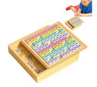 des centaines de Bois, mathématiques de Table - 1-100 numéros consécutifs apprenant Jouet pour | Jouets pour la Petite enfance Digital Board for Kids Counting Skills Development et Brain Train