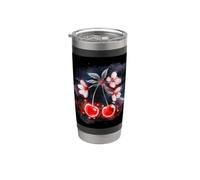 Des cerises brillantes comme par magie Gobelet isotherme en acier inoxydable double paroi