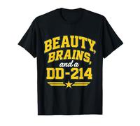 Des cerveaux de beauté drôles et un Dd-214 T-Shirt