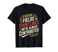 des Champs au Mois du Patrimoine hispanique de première Ligne T-Shirt