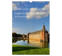 Des châteaux forts impressionnants, des châteaux pittoresques dans le Münsterland, Version française (Calendrier mural 2026 DIN A3 portrait), Calendrier CALVENDO mensuel