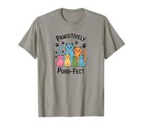 des Chats colorés au ronronnement Passif et à la Perfection Positive T-Shirt