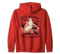 Des chats parce que les gens sont des fantômes effrayants Sweat à Capuche