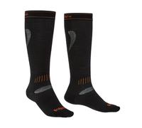 Des chaussettes Bridgedale Ski Ultra Fit black/orange/009 L (9-11.5 UK)