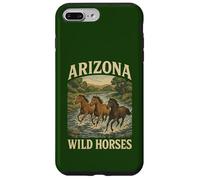 des Chevaux Sauvages de l'Arizona errent en liberté avec Un étalon de Western Salt River Coque pour iPhone 7 Plus/8 Plus