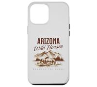 des Chevaux Sauvages de l'Arizona errent en liberté avec Un étalon de Western Salt River Coque pour iPhone 12 Pro Max