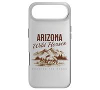 des Chevaux Sauvages de l'Arizona errent en liberté avec Un étalon de Western Salt River Coque pour iPhone Air
