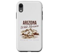 des Chevaux Sauvages de l'Arizona errent en liberté avec Un étalon de Western Salt River Coque pour iPhone XR