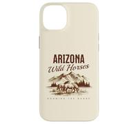 des Chevaux Sauvages de l'Arizona errent en liberté avec Un étalon de Western Salt River Coque pour iPhone 14 Plus