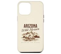 des Chevaux Sauvages de l'Arizona errent en liberté avec Un étalon de Western Salt River Coque pour iPhone 12 Pro Max