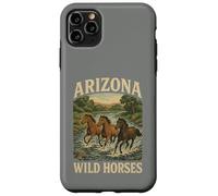 des Chevaux Sauvages de l'Arizona errent en liberté avec Un étalon de Western Salt River Coque pour iPhone 11 Pro Max