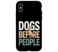 des Chiens drôles Avant Que Les Gens Disent des Amoureux des Chiens Coque pour iPhone X/XS