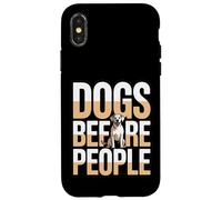 des Chiens drôles Avant Que Les Gens Disent des Amoureux des Chiens Coque pour iPhone X/XS