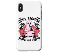 des Chiens Parce Que Les Gens sont des fantômes effrayants Coque pour iPhone X/XS