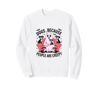 des Chiens Parce Que Les Gens sont effrayants. Fantômes d'halloween Sweatshirt