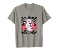 des Chiens Parce Que Les Gens sont effrayants. Fantômes d'halloween T-Shirt
