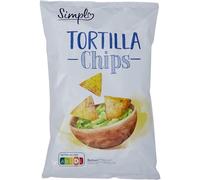 Des chips croustillantes pour un apéritif sans fausse note - SIMPL Tortilla chips nature, format familial 300g - Lot de 4