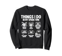 des Choses drôles de Batteur Que Je Fais Pendant Mon Temps Libre Conception de Batterie Sweatshirt
