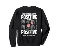 des Choses merveilleuses Vont Arriver, Restez Backprint Sweatshirt