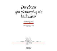 Des choses qui viennent après la douleur - Michel Deguy - Belin - broché - Poésie