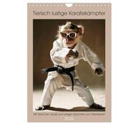 Des combattants de karaté drôles d'animaux, Version française (Calendrier mural 2026 DIN A4 portrait), Calendrier CALVENDO mensuel