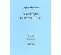 Des Critiques En Matières D'art