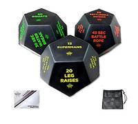 des Cross Training Power Beast | Power Beast Pro Maniques, Poignées et poignées, Croix, Grips, Tape, Box. 3 Dés + Sac + Instructions. Taille Dés 10 cm