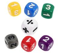 Dés D’addition 123 pour Apprentissage des Mathématiques, Lot 7 Pièces