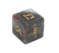 Dés d'angle ronds à six faces en verre naturel, jeu de rôle, outil d'enseignement de comptage de mathématiques, accessoires de table multi-côtés pour jeux de rôle