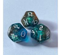 Dés D'astrologie À 12 Faces, 3 Pièces/Ensemble, Constellation Numérique, Pour Jeu De Société De Table, Accessoires De Divination