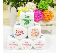 Dés De Corvée à Multiples Facettes 6pcs, Peuvent être Utilisés Ou Offerts en Cadeau Et Ajouter du Plaisir à Votre Vie De Famille!
