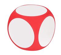 Dés de Couleur effaçables à Sec, Cubes Portables réutilisables, écriture sur des dés d'enseignement Rouges nettoyables pour l'apprentissage en Classe, Jeux Parents-Enfants, fête (Rouge)