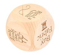 Dés de courtepointe en bois |6 Tâche gravée |Cadeau d'atelier de couture
