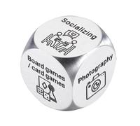 Dés de date - Dés de date/nuit en acier inoxydable | Jeu de décision amusant pour les couples | Dés interactifs de nuit pour adultes | Activité romantique pour petit ami et petite amie