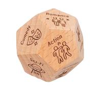 Dés de date en bois, dés de décision pour les couples et les dîners, dés interactifs pour des nuits amusantes, caractéristique matérielle, accessoire de jeu, cadeau d'anniversaire, de vacances