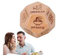 Dés de décision alimentaire, cadeaux pour lui, elle, couples, idées cadeaux, jeux de dés alimentaires, dés pour couple, cadeau pour lui, elle, dîner, dés pour anniversaire, petit ami, petite amie,