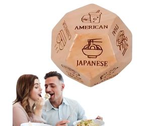 Dés de décision alimentaire, cadeaux pour lui, elle, couples, idées cadeaux, jeux de dés alimentaires, dés pour couple, cadeau pour lui, elle, dîner, dés pour anniversaire, petit ami, petite amie,