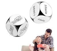 Dés de décision alimentaire en acier, cadeaux pour lui, elle, cadeaux pour homme et femme, cadeau d'anniversaire de mariage, cadeau amusant pour couple, petite amie, petit ami, Noël, anniversaire