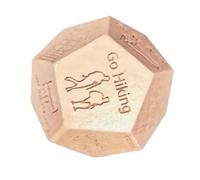Dés de décision d'activité familiale - Cubes compacts en bois, jouet d'interaction sociale créatif, design léger adapté aux voyages, blocs gravés durables | liaison d'équipe en plein air, petit ami ou