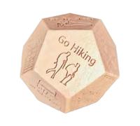 Dés de décision d'activités - Dice décision d'activités familiales en bois | Amis de famille qui collectent des activités en bois, interaction fiancée amusement extérieur portable pour le