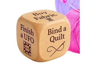 Dés de décision de matelassage - Outil de sélection de tâches de | Dés de Courtepointe Portables pour fête, Femmes, Hommes, Amateurs de, travaux manuels, réunions de Famille, école