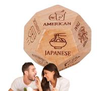 Dés de décision réutilisables pour couple - Motifs mignons | Nourriture pour anniversaire, célébration, Saint-Valentin, Halloween, rendez-vous romantique, soirée, dîner, Noël, Nouvel An