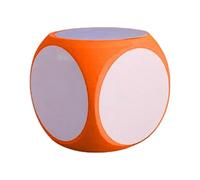 Dés de Effacement en Mousse - Grands dés en Mousse pour Enfants - Dés Vierges Large, Bloc d'Effacement à Sec, Numéros de Lettres de Dessin, Cube de Dés Blanc pour Salle de classe, Jeu, Enfant
