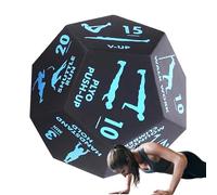 Dés de fitness - Jeu d'entraînement 4,72 x 3,94 x 3,94 pouces | Mad Exercise Dice, pour le fitness à domicile, accessoires de sport à domicile pour femmes et hommes, entraînement de force, squats, pom