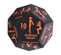 Dés de fitness - Jeu d'entraînement 4,72 x 3,94 x 3,94 pouces | Mad Exercise Dice, pour le fitness à domicile, accessoires de sport à domicile pour femmes et hommes, entraînement de force, squats, pom