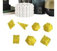 Dés De Jeu,7 Pièces Dés Fromage - Jouet Interactif Impression 3D pour Apprentissage Mathématiques Jeu de Rôle Prise de Décision Fête Voyage Salle de Classe