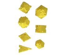 Dés De Jeu,7 Pièces Dés Fromage | Jouet Interactif Impression 3D pour Apprentissage Mathématiques Jeu de Rôle Prise de Décision Fête Voyage Salle de Classe