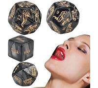 Dés de Jeu de rôle en 4 pièces - Jeux de Divertissement - Ensemble de Jeux de société (Noir)